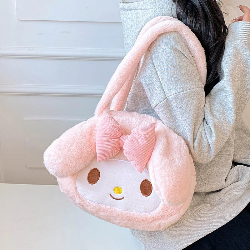 Sanrio Fuzzy Shoulder Bags